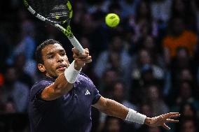 Felix Auger-Aliassime vs Alexander Bublik at Rolex Paris Masters 2025 in Paris FA
