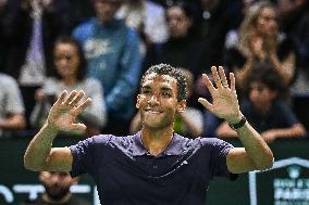 Felix Auger-Aliassime vs Alexander Bublik at Rolex Paris Masters 2025 in Paris FA