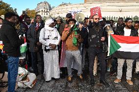Protest Against Sudan War - Paris