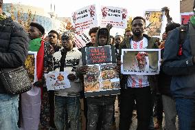 Protest Against Sudan War - Paris