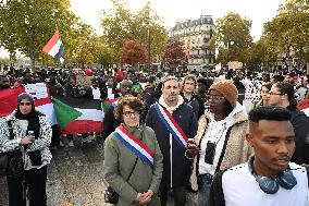 Protest Against Sudan War - Paris