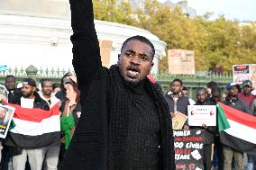 Protest Against Sudan War - Paris