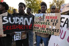 Protest Against Sudan War - Paris