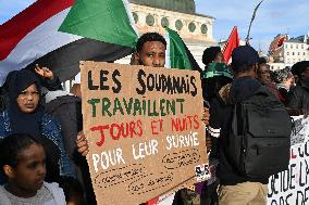 Protest Against Sudan War - Paris