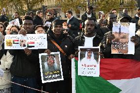 Protest Against Sudan War - Paris