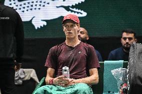 Jannik Sinner vs Alexander Zverev at Rolex Paris Masters 2025 in Paris FA
