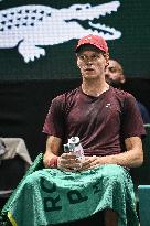 Jannik Sinner vs Alexander Zverev at Rolex Paris Masters 2025 in Paris FA