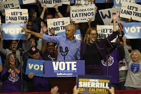 Former US President Barack Obama Attends Mike Sherrill Rally in Newark, NJ