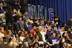Former US President Barack Obama Attends Mike Sherrill Rally in Newark, NJ