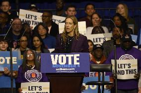 Former US President Barack Obama Attends Mike Sherrill Rally in Newark, NJ