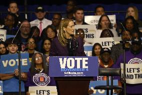 Former US President Barack Obama Attends Mike Sherrill Rally in Newark, NJ