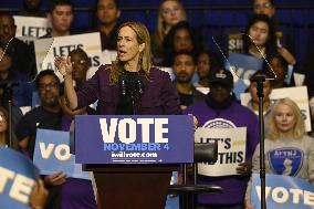 Former US President Barack Obama Attends Mike Sherrill Rally in Newark, NJ