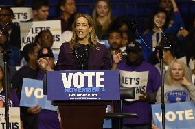 Former US President Barack Obama Attends Mike Sherrill Rally in Newark, NJ