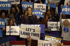 Former US President Barack Obama Attends Mike Sherrill Rally in Newark, NJ