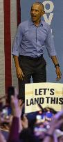 Former US President Barack Obama Attends Mike Sherrill Rally in Newark, NJ
