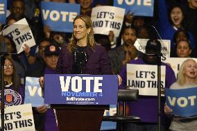 Former US President Barack Obama Attends Mike Sherrill Rally in Newark, NJ
