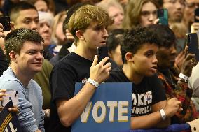 Former US President Barack Obama Attends Mike Sherrill Rally in Newark, NJ