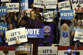Former US President Barack Obama Attends Mike Sherrill Rally in Newark, NJ