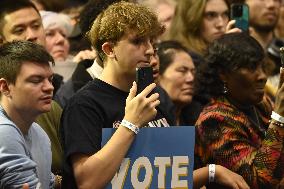 Former US President Barack Obama Attends Mike Sherrill Rally in Newark, NJ