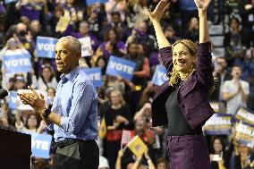 Former US President Barack Obama Attends Mike Sherrill Rally in Newark, NJ