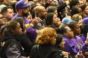Former US President Barack Obama Attends Mike Sherrill Rally in Newark, NJ