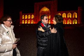 Audrey Azoulay At Jean-Michel Jarre Concert - Samarkand