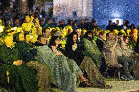 Audrey Azoulay At Jean-Michel Jarre Concert - Samarkand