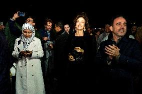 Audrey Azoulay At Jean-Michel Jarre Concert - Samarkand