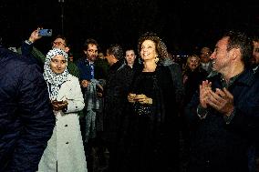 Audrey Azoulay At Jean-Michel Jarre Concert - Samarkand