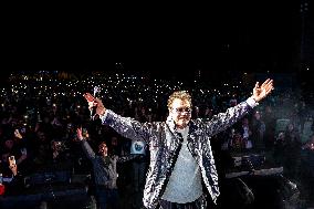 Jean-Michel Jarre At Concert on Registan Square - Samarkand