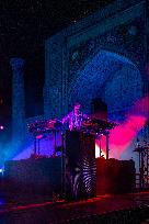 Jean-Michel Jarre At Concert on Registan Square - Samarkand
