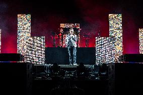 Jean-Michel Jarre At Concert on Registan Square - Samarkand