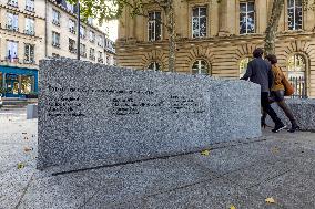 Garden In Tribute To The Victims Of The Paris Attacks - France