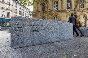 Garden In Tribute To The Victims Of The Paris Attacks - France