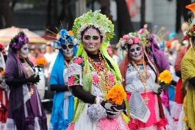 Annual Dia de Muertos Parade - Mexico City