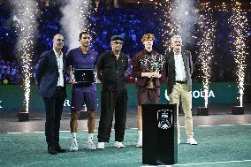 Jannik Sinner celebrates victory at Rolex Paris Masters 2025 in Paris FA