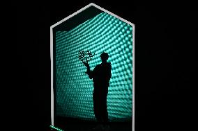 Jannik Sinner poses with Rolex Paris Masters 2025 trophy in Paris FA