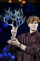 Jannik Sinner celebrates victory at Rolex Paris Masters 2025 in Paris FA