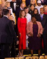 Queen Rania of Jordan Attends Opening of Grand Egyptian Museum - Cairo