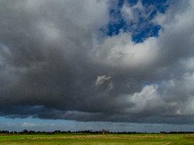 Illustration - Cloudy Weather in Normandy - France