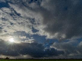 Illustration - Cloudy Weather in Normandy - France