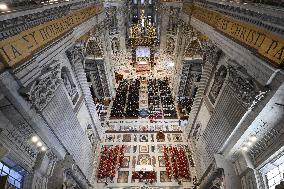 Pope Leo XIV At Mass For Deceased Pope Francis And Prelates - Vatican