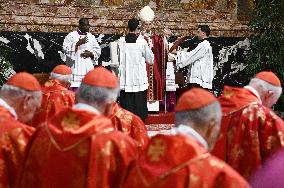 Pope Leo XIV At Mass For Deceased Pope Francis And Prelates - Vatican
