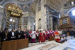 Pope Leo XIV At Mass For Deceased Pope Francis And Prelates - Vatican