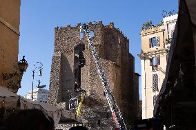 Collapse Of The Torre Dei Conti In The Imperial Forums - Rome
