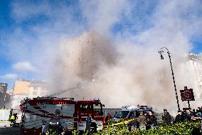 Collapse Of The Torre Dei Conti In The Imperial Forums - Rome
