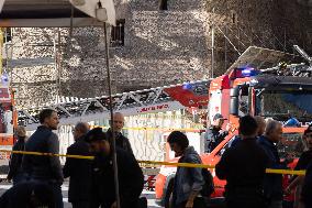 Collapse Of The Torre Dei Conti In The Imperial Forums - Rome