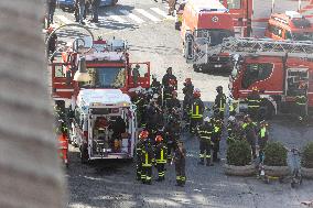 Collapse Of The Torre Dei Conti In The Imperial Forums - Rome