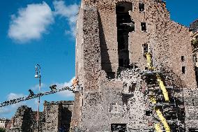 Collapse Of The Torre Dei Conti In The Imperial Forums - Rome