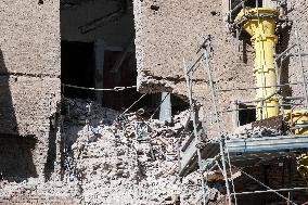 Collapse Of The Torre Dei Conti In The Imperial Forums - Rome